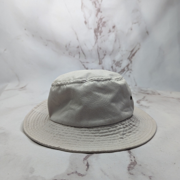 SeaWorld Hat Vintage 90s Bucket Beige Flag Shamu Cap Canvas Cotton Embroidered - Picture 4 of 9